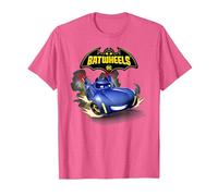 Batman Batwheels Bam And Logo Maglietta, Uomo, Rosa mélange, S