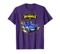 Batman Batwheels Bam And Logo Maglietta, Uomo, Viola, L