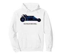 Batman Begins The Batmobile Drawing Felpa con Cappuccio
