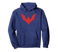 Batman Beyond Beyond Bat Logo Felpa con Cappuccio, Unisex per Adulti, Navy, XXL