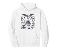 Batman Big Logo Batmobiles Felpa con Cappuccio
