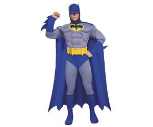 BATMAN Brave And Bold Deluxe Muscle Chest Adult Costume Medium 48-50