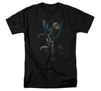 Batman Calling All Bats Maglietta T-Shirt Uomo DC Comics Nera 100% Cotone