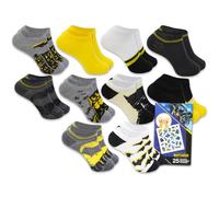Batman Calzini alla caviglia per ragazzi, confezione da 10 - Bundle con 10 paia di calzini alla caviglia Batman per ragazzi, tatuaggi | Calzini Batman per bambini, Multicolore, 4-6