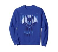 Batman: Caped Crusader Gotham City Felpa, Unisex per Adulti, Blu Reale, XL