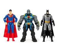 Batman - Confezione da 3 FIGURINE 30 CM BATMAN/SUPERMAN/DARKSEID - DC COMICS - Statuette di Batman Superman Darkseid articolate da 30 cm - Avventure dell'uomo mascherato - Giocattolo per bambini da 3