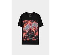 Batman Core Maya bay-Camicia Classica a Maniche Corte Camicetta, Le Noir, Taglia Unica Bimba