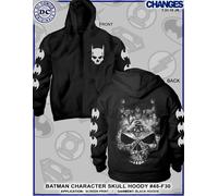 Batman Dark Knight Arkham Asylum Carattere Teschio Joker Harley Quinn Zip Felpa