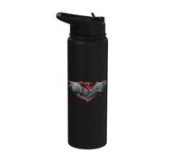 Batman Dark Knight Rises Split & Crack Logo Stainless Steel Insulated Water Bottle
