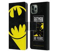 BATMAN DC COMICS LOGOS CUSTODIA COVER A PORTAFOGLIO PER APPLE iPHONE TELEFONI