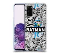 BATMAN DC COMICS MODA VINTAGE CUSTODIA COVER MORBIDA IN GEL PER SAMSUNG PHONES 1