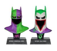 Batman DC Direct - Mini replica 1/3, confezione da 2 maschere Batman Hush & Knightfall (Jokerized) (Gold Label) 18 cm