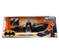 JADA TOYS - HOLLYWOOD RIDES - Batman & batmobile 1989 - Die-cast 1/24