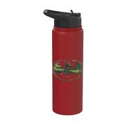 Batman Distressed Camo Shield Stainless Steel Insulated Water Bottle