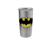 Batman Dripping Brick Wall Shield Bicchiere termico in acciaio inox doppia parete