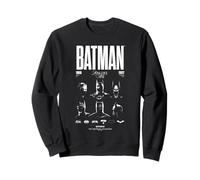 Batman Face of a Hero Through The Years Felpa