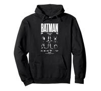 Batman Face of a Hero Through The Years Felpa con Cappuccio