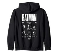 Batman Face of a Hero Through The Years Felpa con Cappuccio