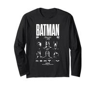 Batman Face of a Hero Through The Years Maglia a Manica