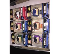 Batman Funko Pop Vinyl Figurine, Set Di 6 Portachiavi, Batman Può Variare