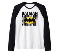 Batman Gotham City Logo Maglia con Maniche Raglan