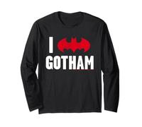 Batman Gotham Logo I Love Gotham City Fans Edition Maglia a Manica