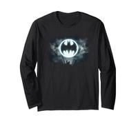 Batman Halloween Bat Signal in The Sky Maglia a Manica