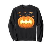 Batman Halloween Jack-o-Lantern Pumpkin Logo Felpa