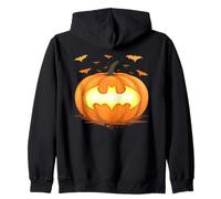 Batman Halloween Jack-o-Lantern Pumpkin Logo Felpa con Cappuccio