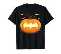 Batman Halloween Jack-o-Lantern Pumpkin Logo Maglietta