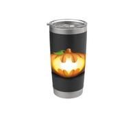 Batman Halloween Pumpkin Logo Bicchiere termico in acciaio inox doppia parete