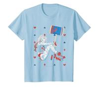 Batman Harley Quinn Playing Card Suit Camiseta Maglietta, Bambini, Celeste, 6 Anni