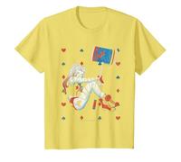 Batman Harley Quinn Playing Card Suit Camiseta Maglietta, Bambini, Limone, 2 Anni