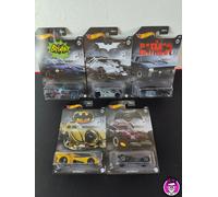 Batman HMV72 Hot Wheels Set Completo 5pz - Auto Modellini Diecast