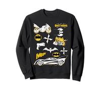 Batman Icons And Gadgets Felpa