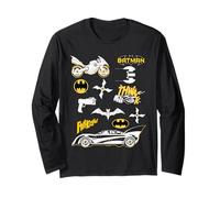 Batman Icons And Gadgets Maglia a Manica