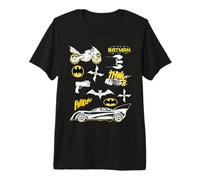 Batman Icons And Gadgets Maglietta Premium