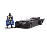 BATMAN Jada Toys The Animated Series Hollywood Rughe Diecast Model 1/32 Batmobile with Fig
