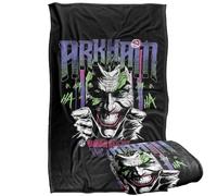 Batman Joker Arkham Haha Coperta super morbida al tatto setoso - 91 x 147 cm