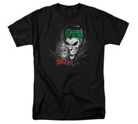 Batman Joker Sprays La Città T-Shirt Uomo Licenza DC Comics Nera Cotone 100%