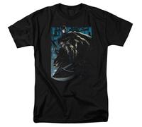 Batman Knight Falls In Gotham Maglietta Licenziata Per Adulti DC Comics