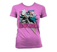 BATMAN Licenza Ufficiale Batgirl Donna Maglietta (Rosa), Medium