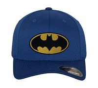 Batman Licenza Ufficiale Logo Premium Flexfit cap (Blu), Small/Medium