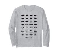 Batman Logo Evolution Attraverso Gli Anni 1966 2023 Maglia a Manica