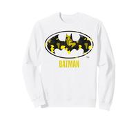 Batman Logo Giallo Silhouette Edition Comic Felpa