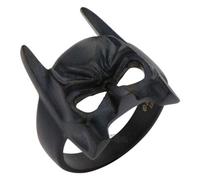 Batman Maschera Simbolo Anello Scuro Knight Acciaio Nero DC Comics