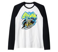 Batman | Merchandising Ufficiale DC Comics Vintage | WBUBTM02 Maglia con Maniche Raglan