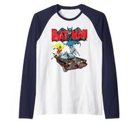Batman | Merchandising Ufficiale DC Comics Vintage | WBUBTM03 Maglia con Maniche Raglan