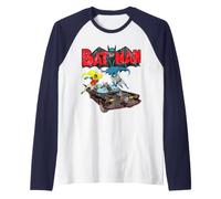 Batman | Merchandising Ufficiale DC Comics Vintage | WBUBTM03 Maglia con Maniche Raglan