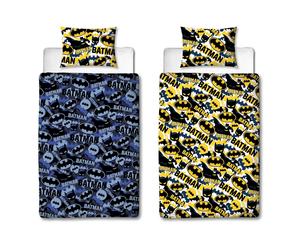 Batman Mimetico Set Copripiumino Singolo DC Comic Supereroe Reversibile Bambini